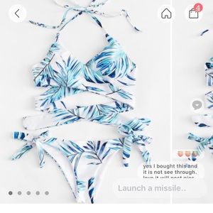 NWT ROMWE bathing suit